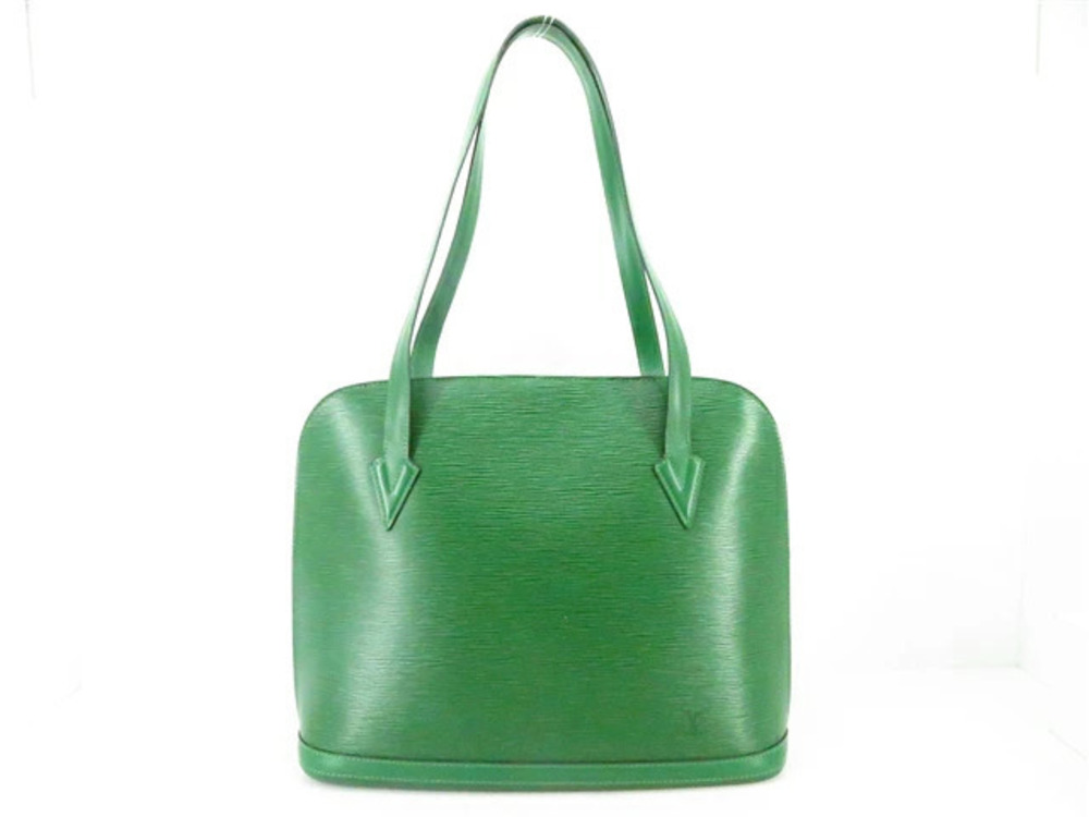 LOUIS VUITTON Bag Shoulder Lussac Epi Borneo Green